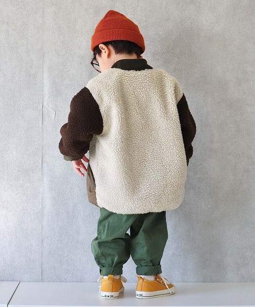 CIAOPANIC TYPY（チャオパニックティピー）の「【KIDS】ミリタリーボアMA1（MA-1・キッズ・カーキ/ブラウン・LARGE/X-LARGE/XX-LARGE/MEDIUM/SMALL）」の18枚目の写真