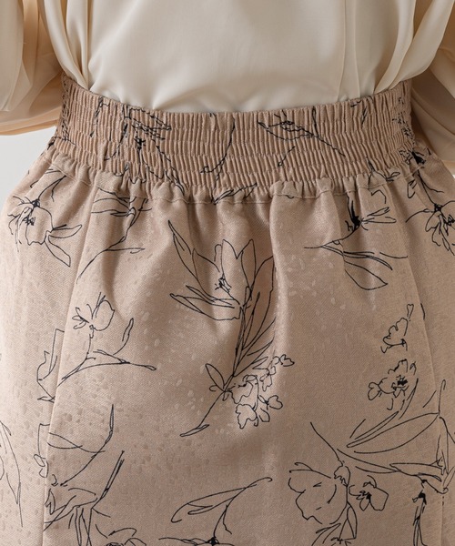 natural couture(ナチュラルクチュール)の「長さ変えられるふくれジャガード線画スカート(スカート・レディース・ブラック/ベージュ/グリーン/アイボリー・FREE)」の13枚目の写真