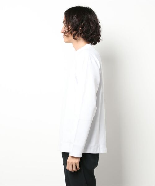 renoma HOMME（レノマオム）の「レノマ オム/renoma HOMME ストレッチ モックネック長袖Tシャツ（Tシャツ/カットソー・メンズ・ホワイト/ブラック・LARGE/X-LARGE/MEDIUM）」の3枚目の写真