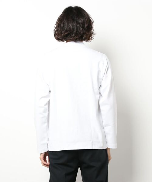 renoma HOMME（レノマオム）の「レノマ オム/renoma HOMME ストレッチ モックネック長袖Tシャツ（Tシャツ/カットソー・メンズ・ホワイト/ブラック・LARGE/X-LARGE/MEDIUM）」の4枚目の写真