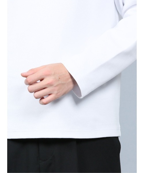 renoma HOMME（レノマオム）の「レノマ オム/renoma HOMME ストレッチ モックネック長袖Tシャツ（Tシャツ/カットソー・メンズ・ホワイト/ブラック・LARGE/X-LARGE/MEDIUM）」の7枚目の写真