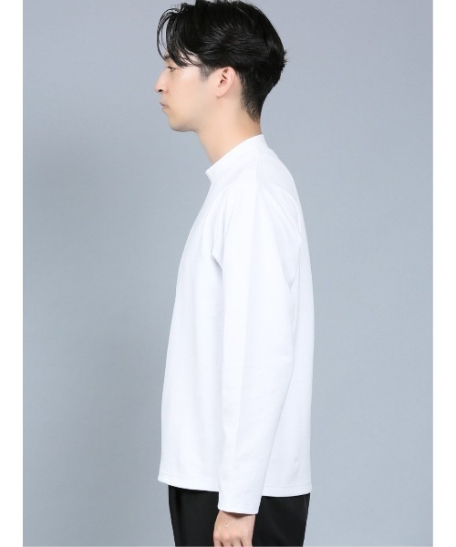 renoma HOMME（レノマオム）の「レノマ オム/renoma HOMME ストレッチ モックネック長袖Tシャツ（Tシャツ/カットソー・メンズ・ホワイト/ブラック・LARGE/X-LARGE/MEDIUM）」の8枚目の写真