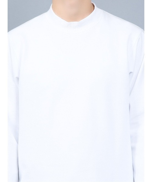 renoma HOMME（レノマオム）の「レノマ オム/renoma HOMME ストレッチ モックネック長袖Tシャツ（Tシャツ/カットソー・メンズ・ホワイト/ブラック・LARGE/X-LARGE/MEDIUM）」の6枚目の写真