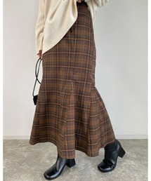 MLI'A | チェック柄マーメイドスカート(スカート)