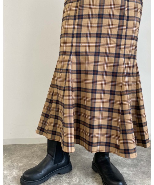 MLI'A（エムリア）の「チェック柄／マーメイド／スカート（スカート・レディース・ベージュ系4/ブラウン系その他2/ネイビー系2・FREE）」の16枚目の写真