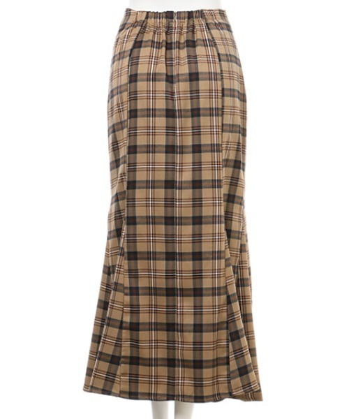 MLI'A（エムリア）の「チェック柄／マーメイド／スカート（スカート・レディース・ベージュ系4/ブラウン系その他2/ネイビー系2・FREE）」の5枚目の写真