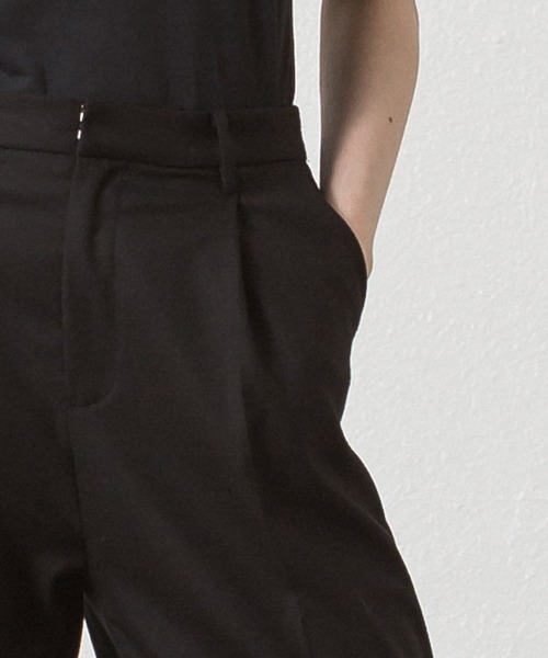 ALLUMER(アリュメール)の「T/Rサイドスリットセンタープレススラックス(スラックス・レディース・ブラック/ブラウン・1/2)」の17枚目の写真