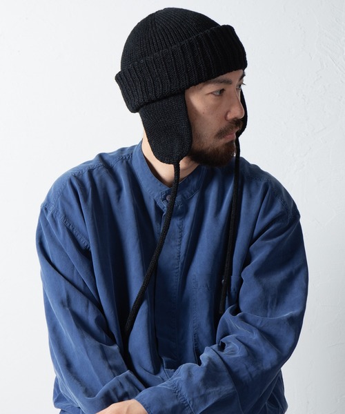 Dog-ear Tab Knit Watch / 耳当て付きニットワッチ（ニットキャップ