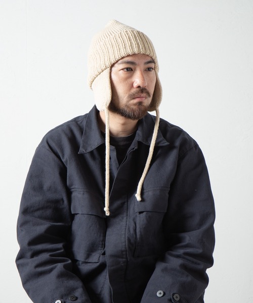 Dog-ear Tab Knit Watch / 耳当て付きニットワッチ（ニットキャップ