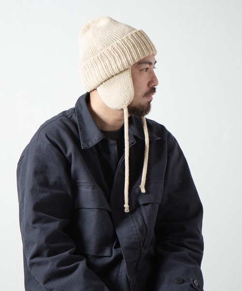Dog-ear Tab Knit Watch / 耳当て付きニットワッチ（ニットキャップ