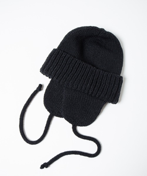 Dog-ear Tab Knit Watch / 耳当て付きニットワッチ（ニットキャップ