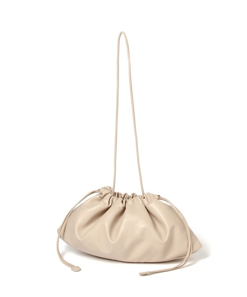 LEPSIM（レプシィム）の「ワイド巾着ショルダーバッグ　255491（ショルダーバッグ・レディース・ベージュ/イエロー/ブラック・ONE SIZE）」の12枚目の写真