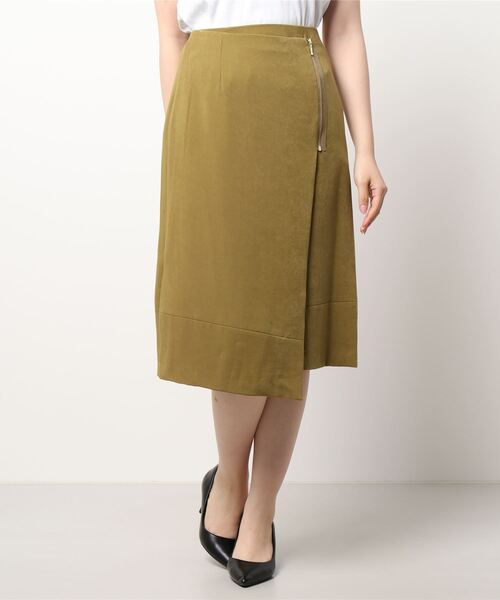 Te chichi（テチチ）の「【貴島明日香コラボ】アシンメトリーファスナースカート（スカート・レディース・パープル/オリーブ/ネイビー・SMALL/MEDIUM）」の6枚目の写真