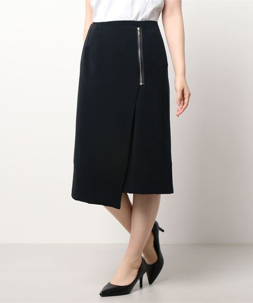 Te chichi（テチチ）の「【貴島明日香コラボ】アシンメトリーファスナースカート（スカート・レディース・パープル/オリーブ/ネイビー・SMALL/MEDIUM）」の7枚目の写真