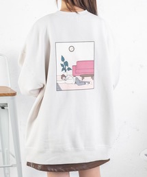 カップル絵合わせプリントスウェット(ユニセックス)