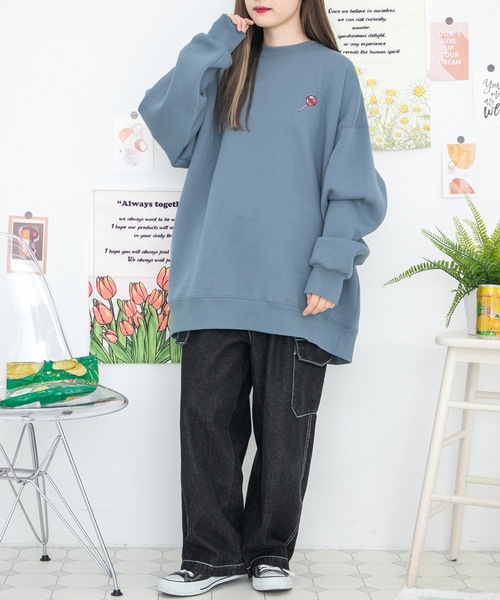 セール】カップル絵合わせプリントスウェット(ユニセックス