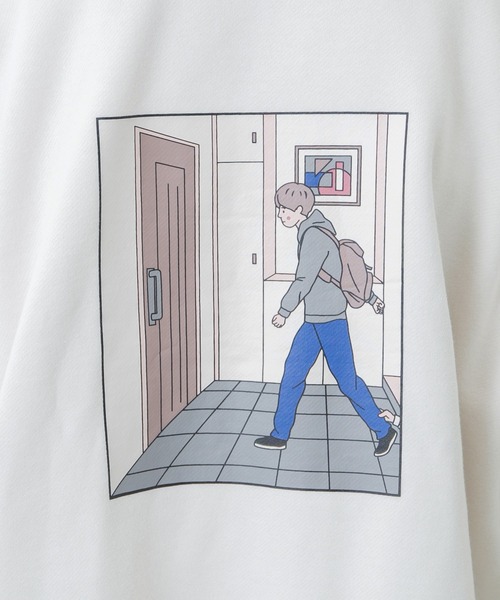 PairPair（ペアペア）の「カップル絵合わせプリントスウェット(ユニセックス)（スウェット・レディース・ブラウン/アイボリー/ホワイト系その他/ブラウン系その他/ブルー系その他/グレイッシュブルー・FREE）」の16枚目の写真