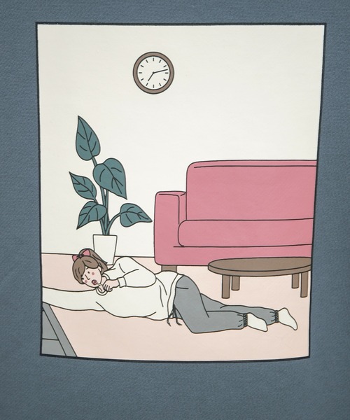 PairPair（ペアペア）の「カップル絵合わせプリントスウェット(ユニセックス)（スウェット・レディース・ブラウン/アイボリー/ホワイト系その他/ブラウン系その他/ブルー系その他/グレイッシュブルー・FREE）」の22枚目の写真