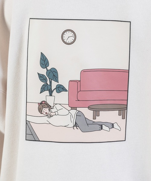 PairPair（ペアペア）の「カップル絵合わせプリントスウェット(ユニセックス)（スウェット・レディース・ブラウン/アイボリー/ホワイト系その他/ブラウン系その他/ブルー系その他/グレイッシュブルー・FREE）」の21枚目の写真