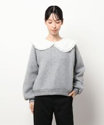 flower | レーシーカラートップ(ニット/セーター)