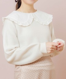 flower | レーシーカラートップ(ニット/セーター)