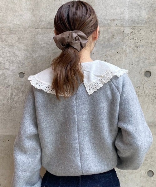 flower(フラワー)の「レーシーカラートップ(ニット/セーター・レディース・ホワイト/グレー・FREE)」の16枚目の写真