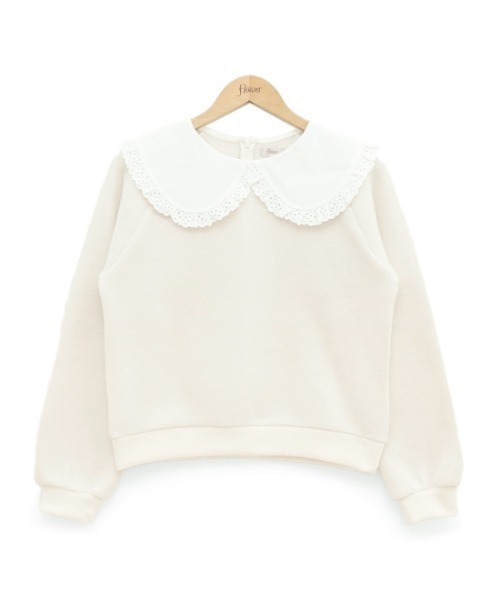 flower(フラワー)の「レーシーカラートップ(ニット/セーター・レディース・ホワイト/グレー・FREE)」の19枚目の写真