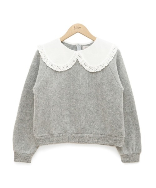 flower(フラワー)の「レーシーカラートップ(ニット/セーター・レディース・ホワイト/グレー・FREE)」の20枚目の写真