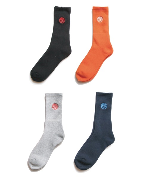SURREAL（シュルリアル）の「【SURREAL/シュルリアル】Tylay_Socks（ソックス/靴下・メンズ・グレー/ネイビー/ブラック/オレンジ・FREE）」の5枚目の写真