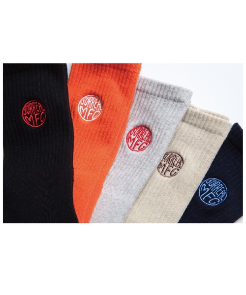 SURREAL（シュルリアル）の「【SURREAL/シュルリアル】Tylay_Socks（ソックス/靴下・メンズ・グレー/ネイビー/ブラック/オレンジ・FREE）」の6枚目の写真