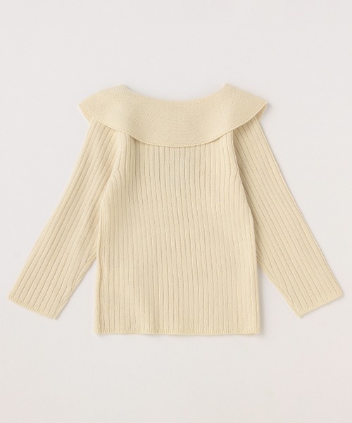 petit main（プティマイン）の「【リンク】衿ニット（ニット/セーター・キッズ・ライトグリーン/ピンク/キナリ・100cm/110cm/90cm/80ｃｍ/130cm/120cm）」の7枚目の写真