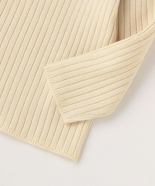 petit main（プティマイン）の「【リンク】衿ニット（ニット/セーター・キッズ・ライトグリーン/ピンク/キナリ・100cm/110cm/90cm/80ｃｍ/130cm/120cm）」の9枚目の写真