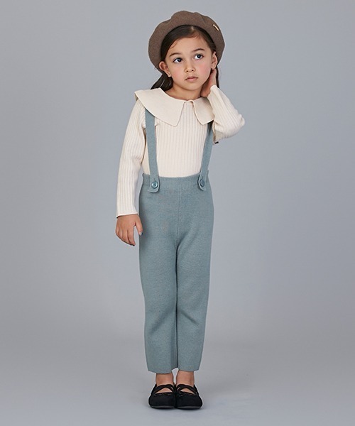 petit main（プティマイン）の「【リンク】衿ニット（ニット/セーター・キッズ・ライトグリーン/ピンク/キナリ・100cm/110cm/90cm/80ｃｍ/130cm/120cm）」の16枚目の写真