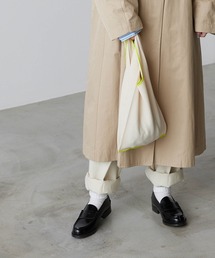 forksy. | 【forksy.】アソートニットマルシェバッグ チェッカー/カラー配色(トートバッグ)