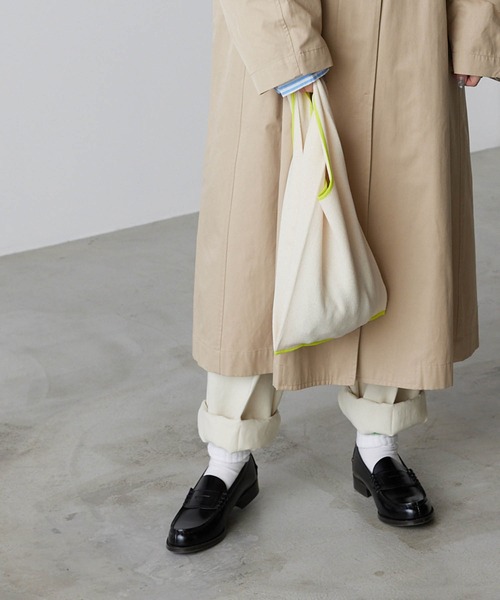 forksy.（フォルクシー）の「【forksy.】アソートニットマルシェバッグ チェッカー/カラー配色（トートバッグ・レディース・ライトブルー/ブラック/ピンク/ライム/グリーン/アイボリー/イエロー系その他/オレンジ・FREE）」の2枚目の写真