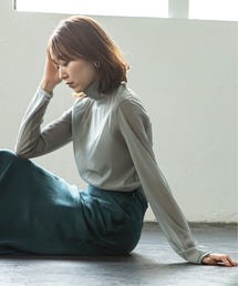 シアスキニーハイネックトップス2◆