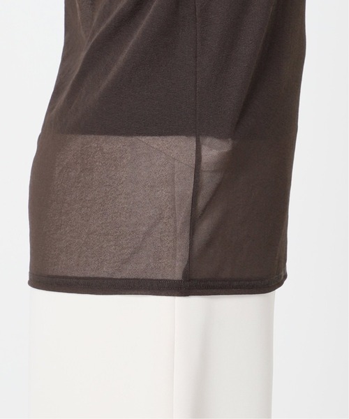 Noble（ノーブル）の「シアスキニーハイネックトップス2◆（Tシャツ/カットソー・レディース・ベージュ/ブラウン/グリーン・FREE）」の15枚目の写真