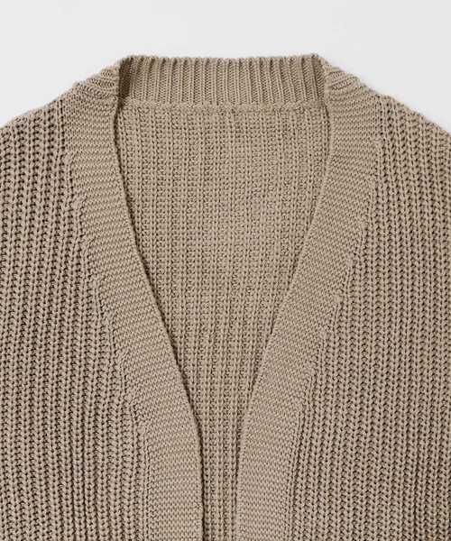 Fashion Letter（ファッションレター）の「ビッグシルエットボリュームスリーブニットカーディガン（カーディガン/ボレロ・レディース・モカ/ブラック・LL～3L/M～Ｌ/4L～5L）」の11枚目の写真