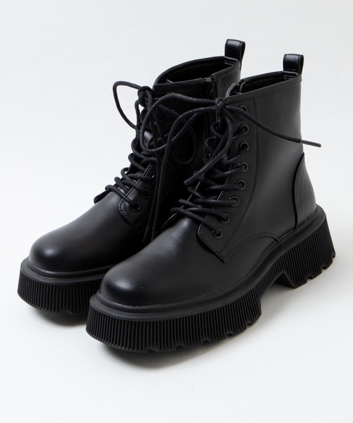 WEGO（ウィゴー）の「WEGO/ボリュームブーツ（ブーツ・レディース・ブラック/ブラック系その他・MEDIUM/LARGE）」の4枚目の写真