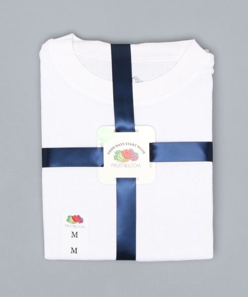 FRUIT OF THE LOOM(フルーツオブザルーム)の「ワッフル クルーネックルームウェアクルー / ワンマイルウェア / パジャマセット ルームセット セットアップ 上下2点セット / ギフト プレゼント(ルームウェア/パジャマ・メンズ・ホワイト/ブラック/ネイビー/グレー・LL/M/L)」の8枚目の写真