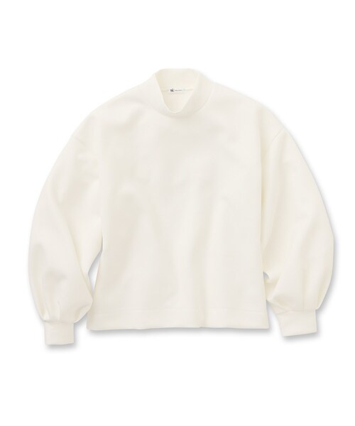 tk.TAKEO KIKUCHI（ティーケータケオキクチ）の「◆ボリュームスリーブカットソー（ユニセックスアイテム）（Tシャツ/カットソー・メンズ・ブラック/ダークグリーン/ベージュ/オフホワイト・88/66）」の5枚目の写真