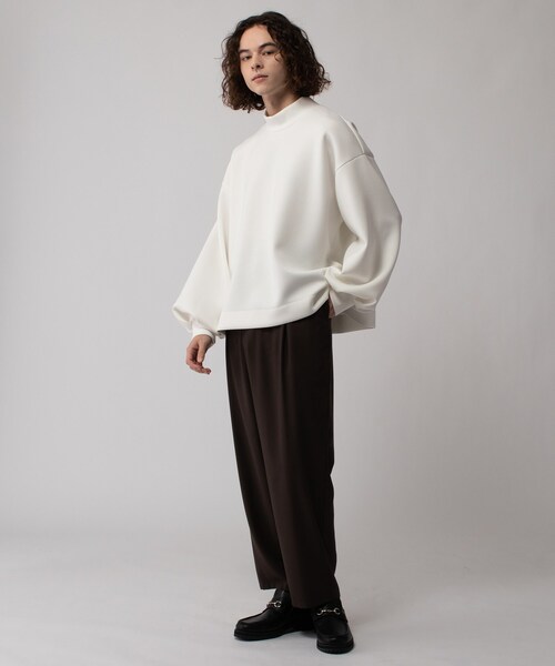 tk.TAKEO KIKUCHI（ティーケータケオキクチ）の「◆ボリュームスリーブカットソー（ユニセックスアイテム）（Tシャツ/カットソー・メンズ・ブラック/ダークグリーン/ベージュ/オフホワイト・88/66）」の12枚目の写真