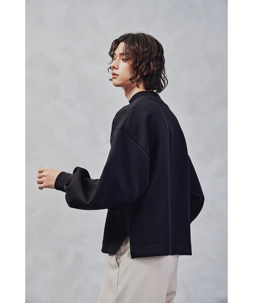 tk.TAKEO KIKUCHI（ティーケータケオキクチ）の「◆ボリュームスリーブカットソー（ユニセックスアイテム）（Tシャツ/カットソー・メンズ・ブラック/ダークグリーン/ベージュ/オフホワイト・88/66）」の20枚目の写真