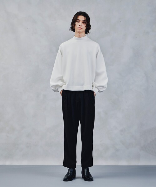 tk.TAKEO KIKUCHI（ティーケータケオキクチ）の「◆ボリュームスリーブカットソー（ユニセックスアイテム）（Tシャツ/カットソー・メンズ・ブラック/ダークグリーン/ベージュ/オフホワイト・88/66）」の19枚目の写真