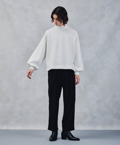 tk.TAKEO KIKUCHI（ティーケータケオキクチ）の「◆ボリュームスリーブカットソー（ユニセックスアイテム）（Tシャツ/カットソー・メンズ・ブラック/ダークグリーン/ベージュ/オフホワイト・88/66）」の18枚目の写真