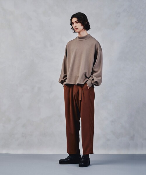 tk.TAKEO KIKUCHI（ティーケータケオキクチ）の「◆ボリュームスリーブカットソー（ユニセックスアイテム）（Tシャツ/カットソー・メンズ・ブラック/ダークグリーン/ベージュ/オフホワイト・88/66）」の15枚目の写真