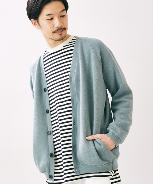 417 EDIFICE（フォーワンセブンエディフィス）の「コットンカシミヤカーディガン（カーディガン/ボレロ・メンズ・チャコールグレー/ブラック/ブラウン/グリーン・SMALL/MEDIUM/LARGE）」の6枚目の写真