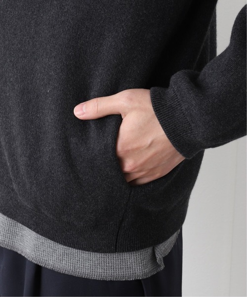 417 EDIFICE（フォーワンセブンエディフィス）の「コットンカシミヤカーディガン（カーディガン/ボレロ・メンズ・チャコールグレー/ブラック/ブラウン/グリーン・SMALL/MEDIUM/LARGE）」の18枚目の写真