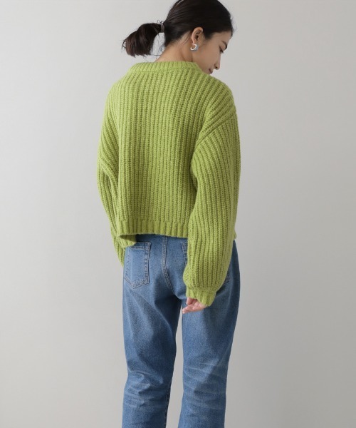 Bou Jeloud（ブージュルード）の「【WEB限定】カラーエコポリニット（ニット/セーター・レディース・ブラウン/ピンク/ブルー/グリーン・FREE）」の20枚目の写真