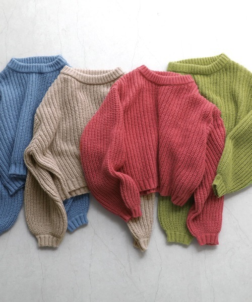 Bou Jeloud（ブージュルード）の「【WEB限定】カラーエコポリニット（ニット/セーター・レディース・ブラウン/ピンク/ブルー/グリーン・FREE）」の22枚目の写真